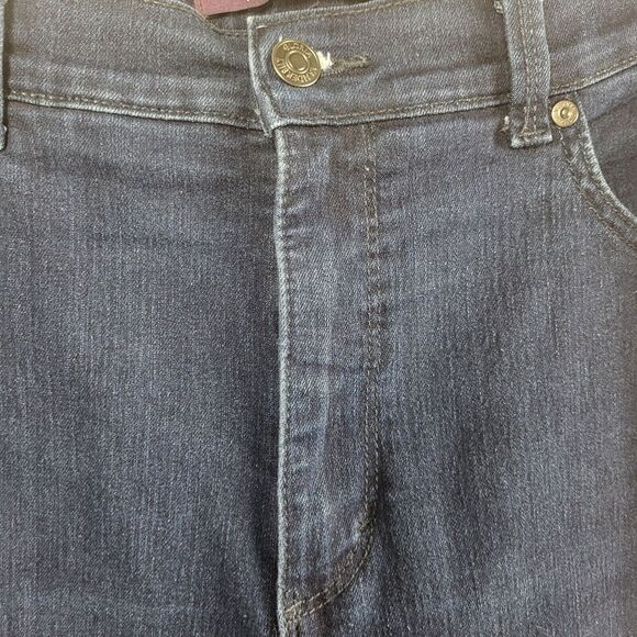 Gloria Vanderbilt Amanda Size 14 Dark Wash Blue Denim Jeans Cotton 34 x 29.5 in - Picture 9 of 13